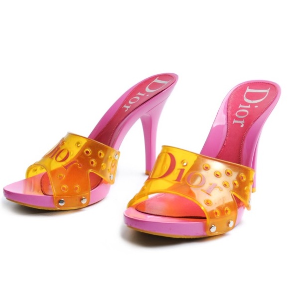 RARE Vintage Christian DiorJelly Platform Barbie Heels💖Price Firm! - Picture 2 of 12